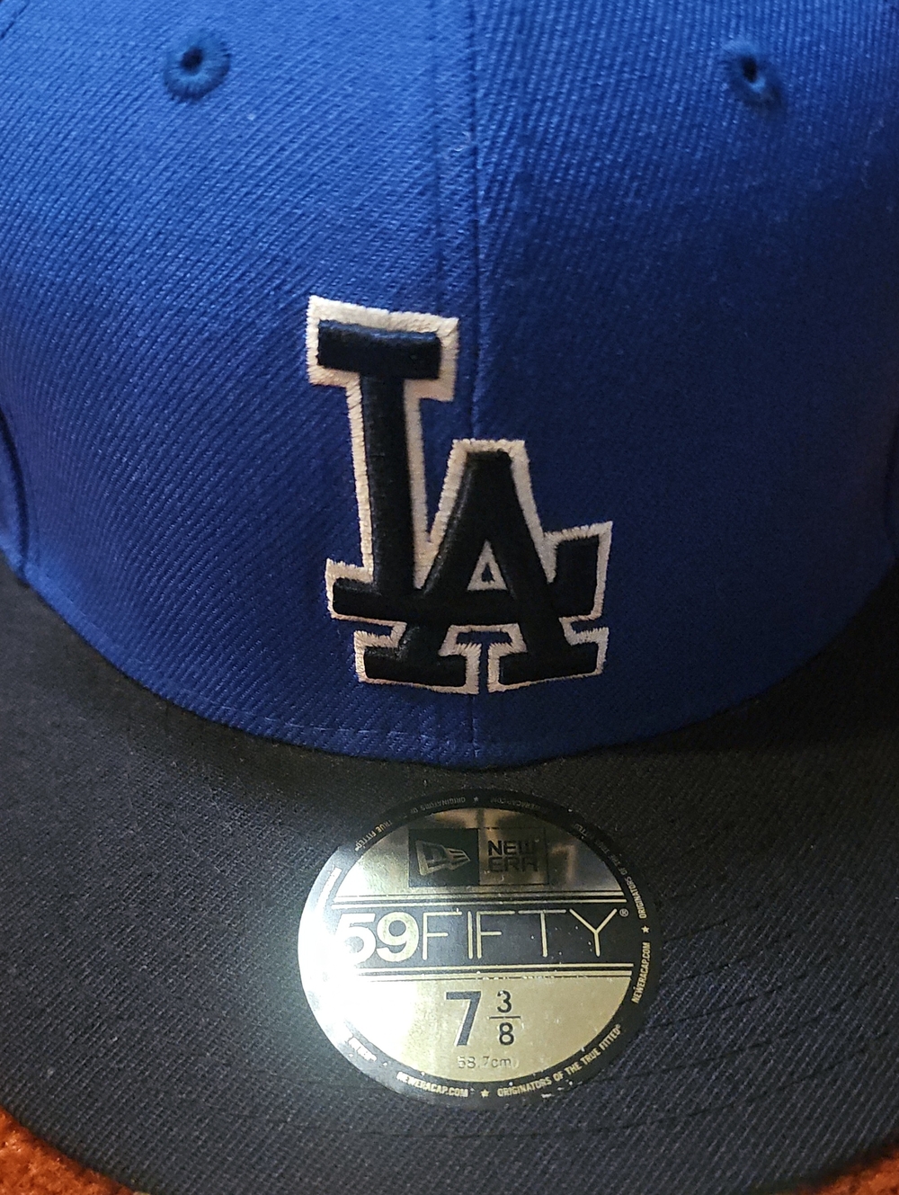 New Era Blue and Black LA Dodgers 59FIFTY Fitted Cap